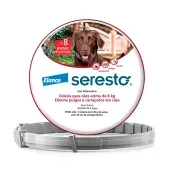 Coleira Antipulgas Seresto Cães Acima de 8kg - 8 meses de proteção
